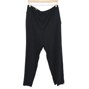 Banana Republic Pants Womens 16 Black Pull-On Pant Tapered Stretch Comfort